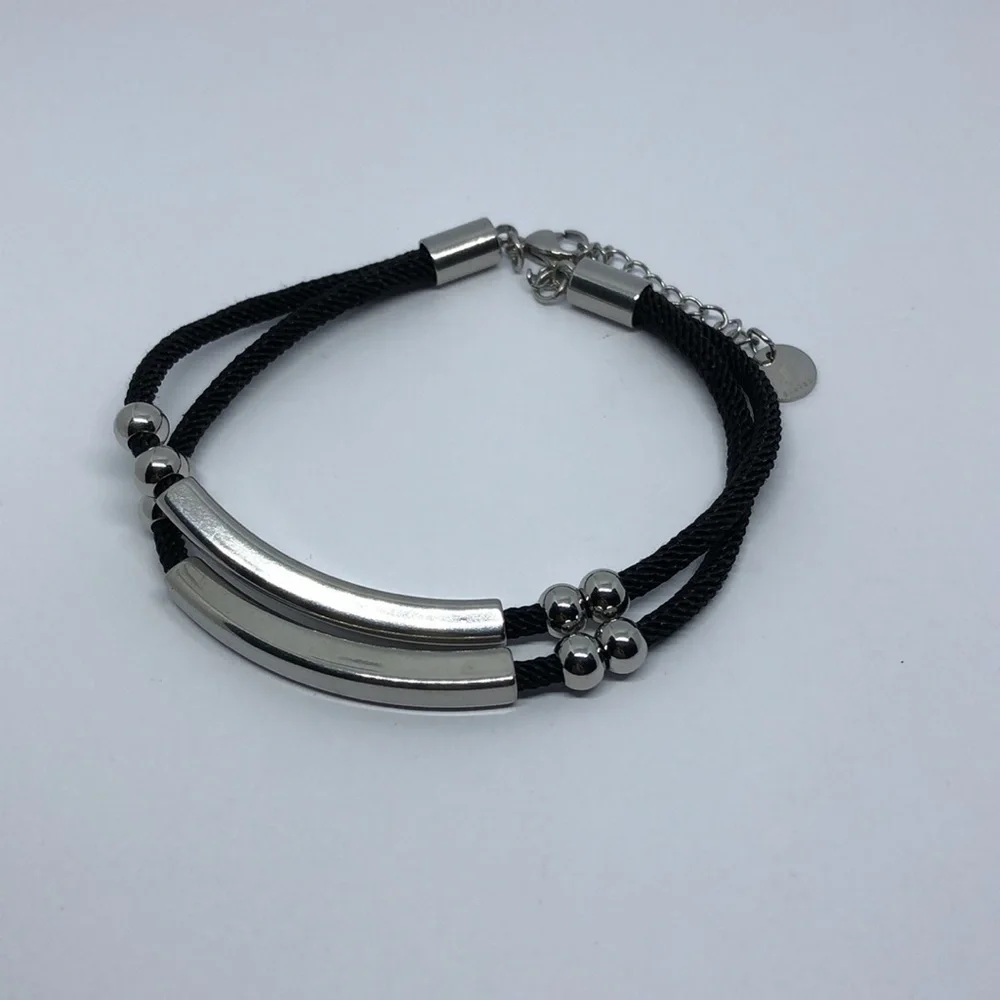HIDIZS Bracelet Stainless Steel Handcrafted Layaredizs B Look Unisex 8-10